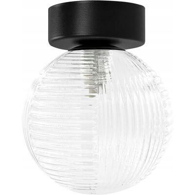 Lampa sufitowa Kaja AURA 1xG9 10W, czarna, loftowa, szklany klosz Lampa sufitowa Kaja AURA 1xG9 10W, czarna, loftowa, szklany klosz