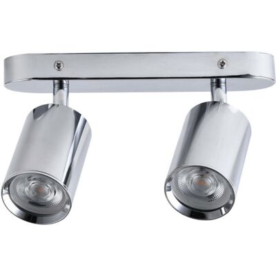 Lampa sufitowa podwójna chrom 2 reflektorki regulowane Light Prestige Lampa sufitowa podwójna chrom 2 reflektorki regulowane Light Prestige