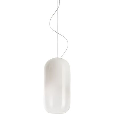 Lampa Sufitowa Wisząca Artemide Gople Mini Z Dmuchanego Szkła Biała Lampa Sufitowa Wisząca Artemide Gople Mini Z Dmuchanego Szkła Biała