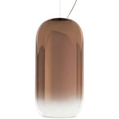 Lampa Sufitowa Wisząca Artemide Gople Mini Z Dmuchanego Szkła Brązowa Lampa Sufitowa Wisząca Artemide Gople Mini Z Dmuchanego Szkła Brązowa