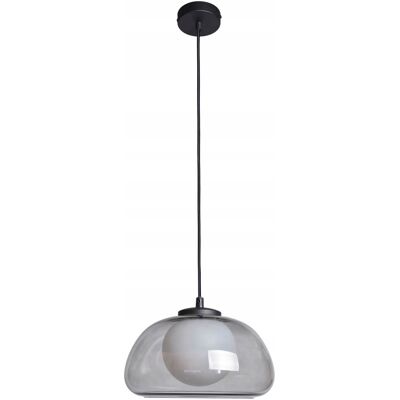 ITALUX Lampa sufitowa, wisząca dymione szkło żyrandol nad stół do salonu - AINALE ITALUX Lampa sufitowa, wisząca dymione szkło żyrandol nad stół do salonu - AINALE