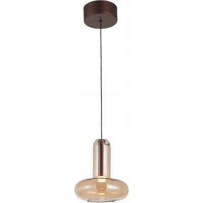ITALUX Lampa sufitowa wisząca miedziana żyrandol LED do salonu i sypialni CAROTE ITALUX Lampa sufitowa wisząca miedziana żyrandol LED do salonu i sypialni CAROTE