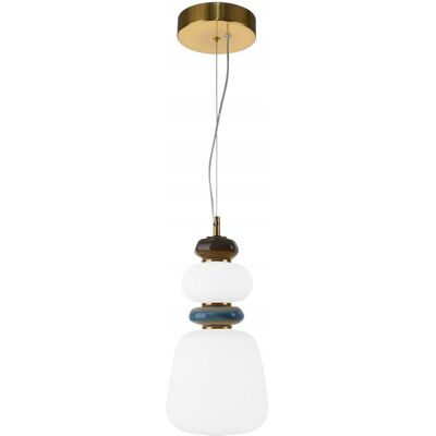 ITALUX Lampa sufitowa wisząca złota żyrandol LED do salonu sypialni i pokoju EVANS ITALUX Lampa sufitowa wisząca złota żyrandol LED do salonu sypialni i pokoju EVANS