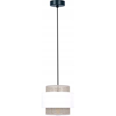 Lampa Wisząca Kaja RICO Boho E27 Biało-Beżowa, Ściemnialna, Ø20cm Lampa Wisząca Kaja RICO Boho E27 Biało-Beżowa, Ściemnialna, Ø20cm