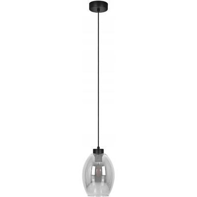 Lampa Wisząca Loftowa Kaja BALBO Czarna Klosz Dymiony LED E27 15W Lampa Wisząca Loftowa Kaja BALBO Czarna Klosz Dymiony LED E27 15W