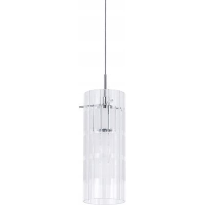 Lampa wisząca nowoczesna chrom szklany ozdobny klosz nad stół wyspę Italux Lampa wisząca nowoczesna chrom szklany ozdobny klosz nad stół wyspę Italux