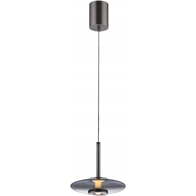 Lampa wisząca Paul Neuhaus LED Ø22cm szara dymiona elipsa PURE VIT Lampa wisząca Paul Neuhaus LED Ø22cm szara dymiona elipsa PURE VIT