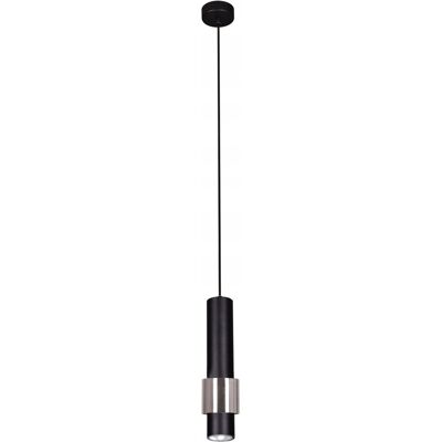 Lampa wisząca punktowa czarna chrom tuba ozdobna nad bar wyspę Kaja Lampa wisząca punktowa czarna chrom tuba ozdobna nad bar wyspę Kaja