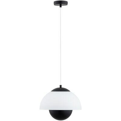 Lampa Wisząca Zwis Alfa Setna 61483 Klosz Kopuła Żyrandol Czarny Biały Lampa Wisząca Zwis Alfa Setna 61483 Klosz Kopuła Żyrandol Czarny Biały