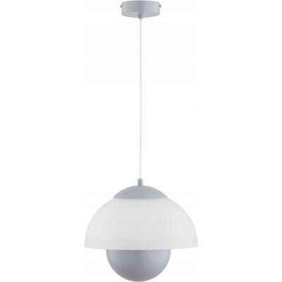 Lampa Wisząca Zwis Alfa Setna 61484 Klosz Kopuła Biały Szary Lampa Wisząca Zwis Alfa Setna 61484 Klosz Kopuła Biały Szary