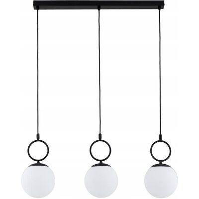 Lampa Wisząca Zwis Alfa Sitro 62564 Szklane Białe Kule Listwa Czarny Lampa Wisząca Zwis Alfa Sitro 62564 Szklane Białe Kule Listwa Czarny