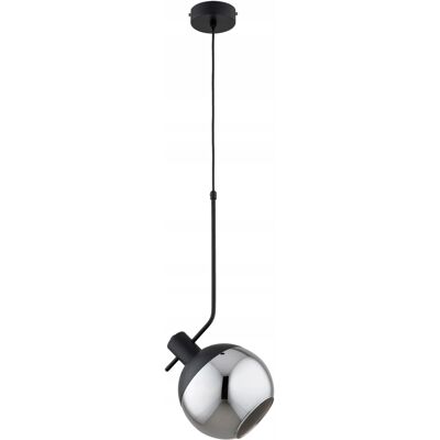 Lampa Wisząca Zwis Alfa Velto 61454 Klosz Kula Dymiony Czarny Lampa Wisząca Zwis Alfa Velto 61454 Klosz Kula Dymiony Czarny