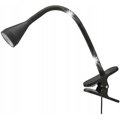 Ikea Lampka biurkowa do blatu klips LED 2700K 220lm 1.9W czarna NÄVLINGE Ikea Lampka biurkowa do blatu klips LED 2700K 220lm 1.9W czarna NÄVLINGE