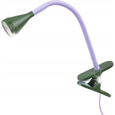 Ikea Lampka biurkowa do blatu klips LED 2700K 220lm liliowy/ciemnozielony NÄVLIN Ikea Lampka biurkowa do blatu klips LED 2700K 220lm liliowy/ciemnozielony NÄVLIN