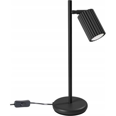 Lampka Biurkowa Karbon Czarna Ruchoma 1xgu10 10w Sollux Lighting Lampka Biurkowa Karbon Czarna Ruchoma 1xgu10 10w Sollux Lighting
