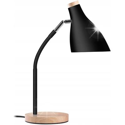 Lampka biurkowa szkolna nocna Tracer Scandi Black 40W E27 Lampka biurkowa szkolna nocna Tracer Scandi Black 40W E27