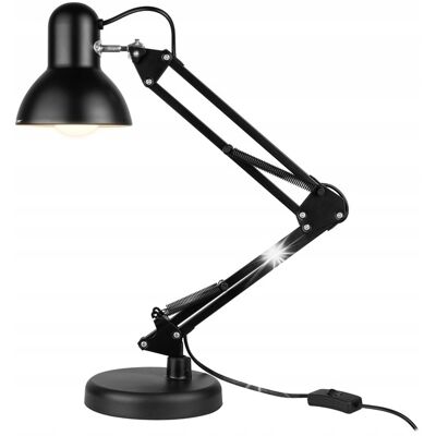 Lampka biurkowa Tracer Architekt Czarna 40w Metalowa Regulowana e27 Uchwyt Lampka biurkowa Tracer Architekt Czarna 40w Metalowa Regulowana e27 Uchwyt