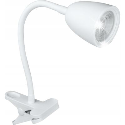 Lampka biurkowa z klipsem, biała, 420 lm, DPM Solid Polska, R1T-4W-W Lampka biurkowa z klipsem, biała, 420 lm, DPM Solid Polska, R1T-4W-W