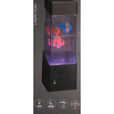 ABC Lampka Lampa pływające RYBKI z RYBKAMI nemo LED dory 23cm wielokolorowa ABC Lampka Lampa pływające RYBKI z RYBKAMI nemo LED dory 23cm wielokolorowa
