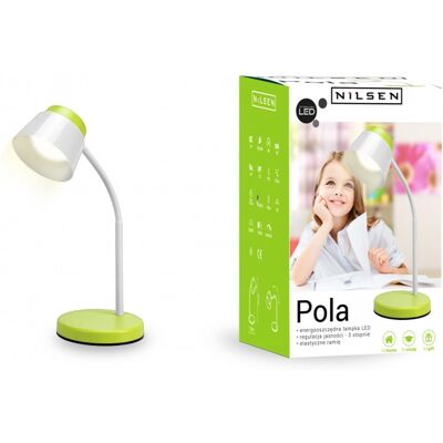 Lampka Led Ściemnialna 6w Zielona Lampa Biurkowa Nocna Dla Dziecka Nilsen Lampka Led Ściemnialna 6w Zielona Lampa Biurkowa Nocna Dla Dziecka Nilsen