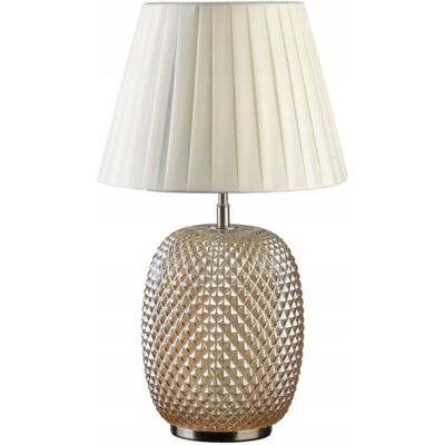Lampka Stołowa Lampa Gtv Muno Os-Muno-05-Dec E27 Kremowa Biała Lampka Stołowa Lampa Gtv Muno Os-Muno-05-Dec E27 Kremowa Biała