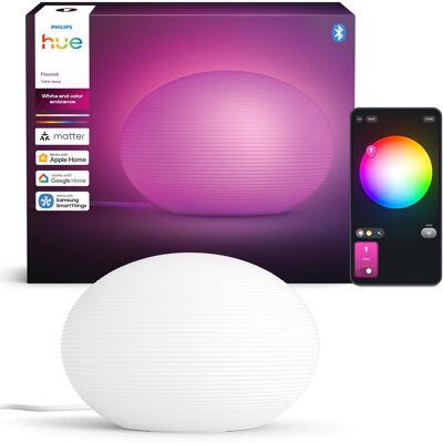 Lampka Stołowa Nocna LED Biurkowa PHILIPS HUE Flourish 8.1W 1100lm IP20 White and Color Ambiance RGB + TW Biała Inteligentna SMART Zigbee Bluetooth .. Lampka Stołowa Nocna LED Biurkowa PHILIPS HUE Flourish 8.1W 1100lm IP20 White and Color Ambiance RGB + TW Biała Inteligentna SMART Zigbee Bluetooth ..