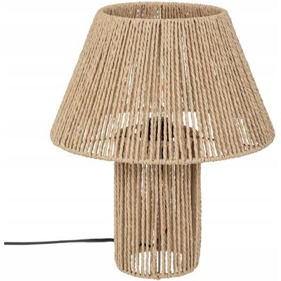 Atmosphera LAMPKA STOŁOWA PLECIONA BOHO LAMPA BRĄZOWA DO SALONU wys.38 cm Atmosphera LAMPKA STOŁOWA PLECIONA BOHO LAMPA BRĄZOWA DO SALONU wys.38 cm