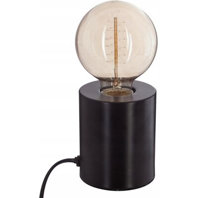 Atmosphera Lampka Stołowa Saba Czarna Nowoczesna Biurkowa Do Salonu Sypialni 9x10,5cm Atmosphera Lampka Stołowa Saba Czarna Nowoczesna Biurkowa Do Salonu Sypialni 9x10,5cm