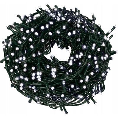 Springos LAMPKI CHOINKOWE 1500 LED ZEWNĘTRZNE 121,5 M ŚWIATEŁKA STAŁE BIAŁE ZIMNE Springos LAMPKI CHOINKOWE 1500 LED ZEWNĘTRZNE 121,5 M ŚWIATEŁKA STAŁE BIAŁE ZIMNE