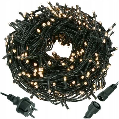Springos LAMPKI CHOINKOWE 1500 LED ZEWNĘTRZNE 121,5M ŚWIATEŁKA STAŁE BIAŁE CIEPŁE Springos LAMPKI CHOINKOWE 1500 LED ZEWNĘTRZNE 121,5M ŚWIATEŁKA STAŁE BIAŁE CIEPŁE