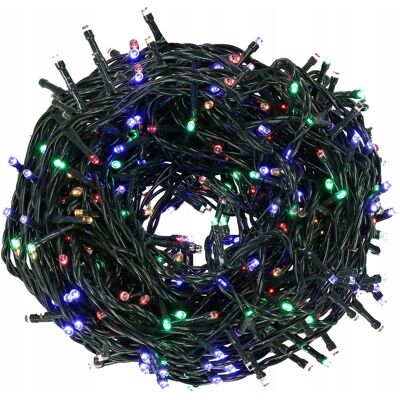 Springos LAMPKI CHOINKOWE 500 LED ZEWNĘTRZNE MULTIKOLOR STAŁE ŚWIATŁO + FLASH IP44 Springos LAMPKI CHOINKOWE 500 LED ZEWNĘTRZNE MULTIKOLOR STAŁE ŚWIATŁO + FLASH IP44