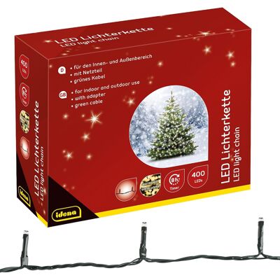 Lampki Choinkowe Led 400 Sztuk Ciepła Biel Idena 47,9 M Na Zewnątrz Lampki Choinkowe Led 400 Sztuk Ciepła Biel Idena 47,9 M Na Zewnątrz