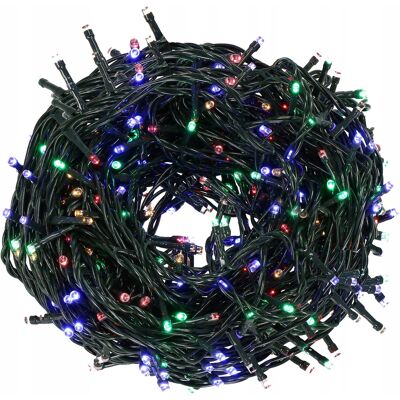 Springos LAMPKI CHOINKOWE ZEWNĘTRZNE 81,5m MULTIKOLOR IP44 ŚWIATEŁKA STAŁE 1000 LED Springos LAMPKI CHOINKOWE ZEWNĘTRZNE 81,5m MULTIKOLOR IP44 ŚWIATEŁKA STAŁE 1000 LED
