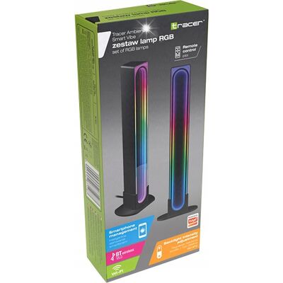 Lampy RGB Tracer Ambience - Smart Vibe Bluetooth WiFi Detekcja dźwięku Lampy RGB Tracer Ambience - Smart Vibe Bluetooth WiFi Detekcja dźwięku