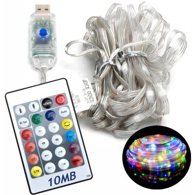 Aigostar MAGICZNE LAMPKI CHOINKOWE TAŚMA LED RGB 1MLN KOLORÓW 100 LED 5m na USB DC5V Aigostar MAGICZNE LAMPKI CHOINKOWE TAŚMA LED RGB 1MLN KOLORÓW 100 LED 5m na USB DC5V