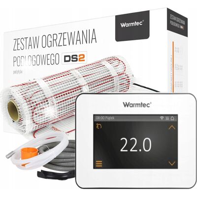 Mata grzejna grzewcza pod płytki zestaw 1,5m2 WiFi Warmtec DS2-15/XTS-B Mata grzejna grzewcza pod płytki zestaw 1,5m2 WiFi Warmtec DS2-15/XTS-B