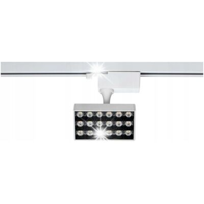 Reflektor szynowy LED, 10 W, 900 lm, 4000 K, biały, DPM Solid, STR2-10W-W Reflektor szynowy LED, 10 W, 900 lm, 4000 K, biały, DPM Solid, STR2-10W-W