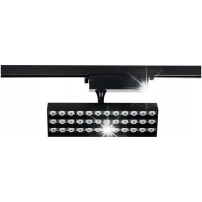 Reflektor szynowy LED, 20W, 1750 lm, 4000K, czarny, DPM Solid, STR2-20W-B Reflektor szynowy LED, 20W, 1750 lm, 4000K, czarny, DPM Solid, STR2-20W-B