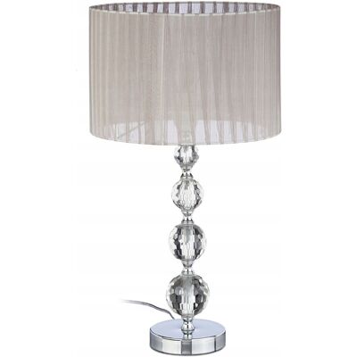 Relaxdays Crystal Lampa Stołowa Nocna Szkło Kryształowe Woal Ø29,5x41 Cm Relaxdays Crystal Lampa Stołowa Nocna Szkło Kryształowe Woal Ø29,5x41 Cm