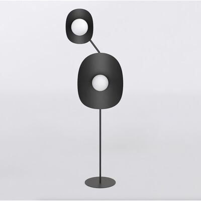 Rzeźbiarska Lampa Podłogowa Art Deco Czarna Delulu Lp2 Black Emibig Rzeźbiarska Lampa Podłogowa Art Deco Czarna Delulu Lp2 Black Emibig