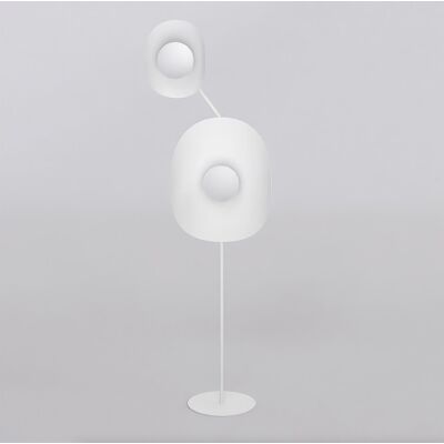Rzeźbiarska Lampa Podłogowa Art Deco Do Salonu Delulu Lp2 White Emibig Rzeźbiarska Lampa Podłogowa Art Deco Do Salonu Delulu Lp2 White Emibig