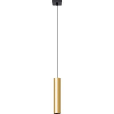 Sollux Lighting Lampa Wisząca LAGOS Złota Tuba 1xGU10 10W 100cm IP20 Sollux Lighting Lampa Wisząca LAGOS Złota Tuba 1xGU10 10W 100cm IP20
