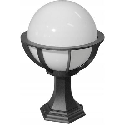 SU-MA Lampa Ogrodowa Stojąca Kula 43cm E27 IP43 Czarna Kule SU-MA Lampa Ogrodowa Stojąca Kula 43cm E27 IP43 Czarna Kule