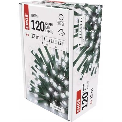 Światełka Choinkowe Zewnętrzne 120 Led 12m Zimna Biel D4ac03 Emos Światełka Choinkowe Zewnętrzne 120 Led 12m Zimna Biel D4ac03 Emos