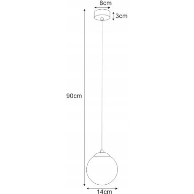 Żyrandol Kaja Isla Biały Szklany, 1x E14, 40w, Nowoczesny Design Żyrandol Kaja Isla Biały Szklany, 1x E14, 40w, Nowoczesny Design