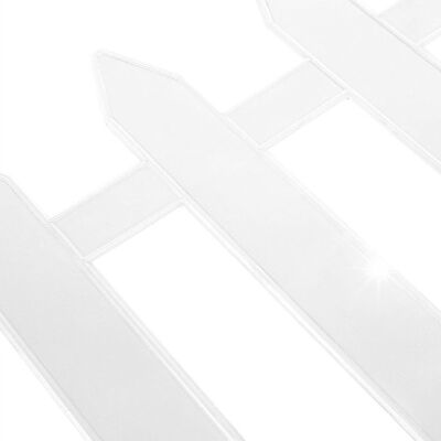 Artemis 10x Płotek Ogrodowy Plastikowy Biały Border Palisada Obrzeże Trawnik 3m Artemis 10x Płotek Ogrodowy Plastikowy Biały Border Palisada Obrzeże Trawnik 3m