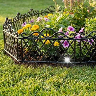 Artemis 12x Płotek Ogrodowy Czarny Border Palisada Obrzeże Trawnika Grządki 576 cm Artemis 12x Płotek Ogrodowy Czarny Border Palisada Obrzeże Trawnika Grządki 576 cm