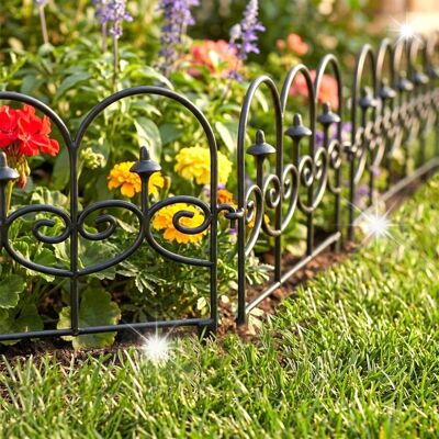 Artemis 12x Płotek Ogrodowy Czarny Border Palisada Obrzeże Trawnika Grządki 714 cm Artemis 12x Płotek Ogrodowy Czarny Border Palisada Obrzeże Trawnika Grządki 714 cm