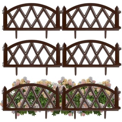 Artemis 6x Płotek Ogrodowy Plastikowy Brązowy Border Palisada Obrzeże Trawnik 3m Artemis 6x Płotek Ogrodowy Plastikowy Brązowy Border Palisada Obrzeże Trawnik 3m