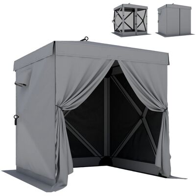 Outsunny 85 x 1, 85 m, wodoodporny, stabilny, odporny na zimę, z 4 bocznymi panelami z siatki i torbą transportową, UV 30+, składany namiot imprezowy, pawilo.. Outsunny 85 x 1, 85 m, wodoodporny, stabilny, odporny na zimę, z 4 bocznymi panelami z siatki i torbą transportową, UV 30+, składany namiot imprezowy, pawilo..